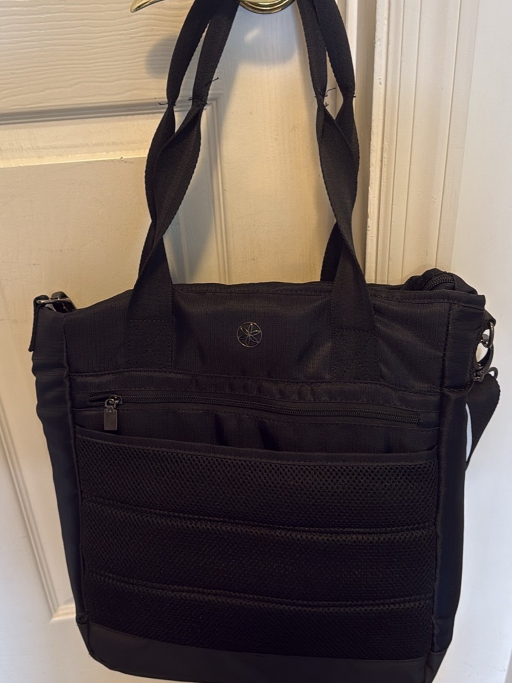 Black Tote Bag with Pockets